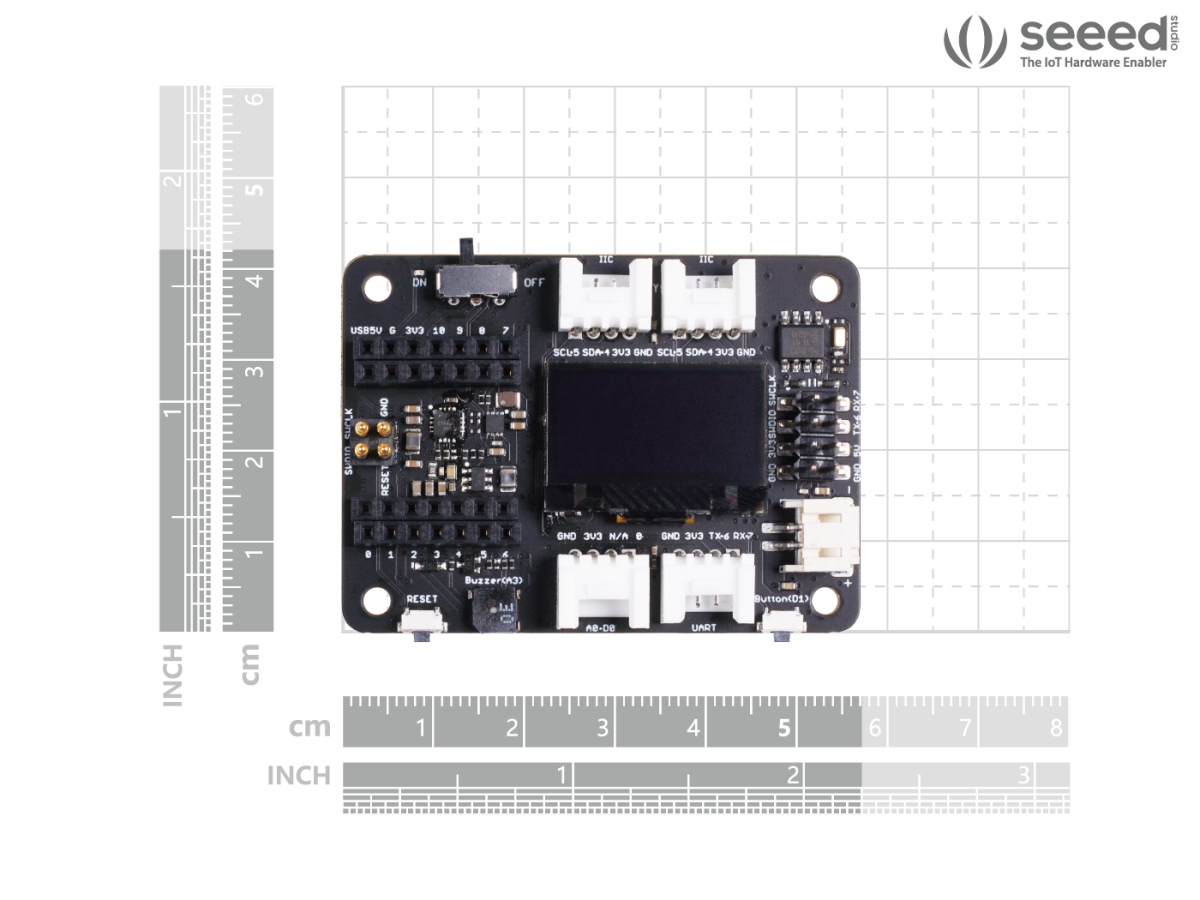 Seeed Studio Seeeduino XIAO Expansion Board RTC-batteri: CR1220
