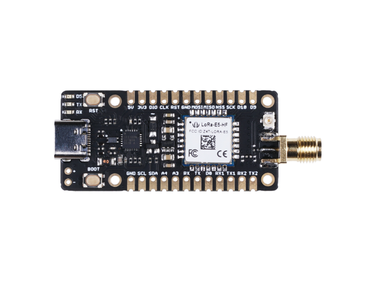 Seeed Studio LoRa-E5 mini (STM32WLE5JC) Udviklingskort, LoRaWAN Protokol og Støtte for frekvenser over hele verden