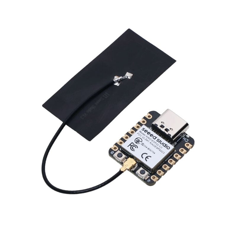 Seed Studio XIAO ESP32C3 Mini Mikrocontroller med Wi-Fi og BLE support, Batteriopladning