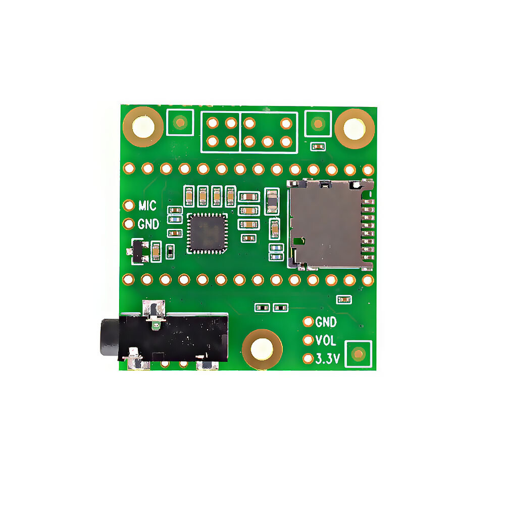 PJRC Audio Adapter Board for Teensy 4.x (Rev D), 16-bit 44.1kHz Stereo med 3,5 mm udgang