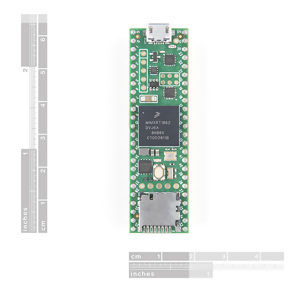 PJRC Teensy 4.1 uden Ethernet præmonteret