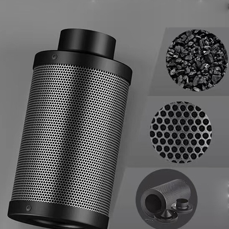 6" Air Ducting Carbon Filter In-line ventilator og kanalventilator Luftkulfilter til lugtkontrol, væksthuse