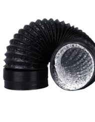 PVC-ventilationsrør Fleksibel slange Φ 4 zoll 100 mm, 2 meter langt Luftkanal Fleksibelt rør 2m Aluminiumflexslange Udvendige fleksible rør til ventilation for vækstboks