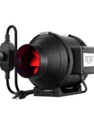 4“ (100mm) GDFP100 Inlineluftventilator, Kanalventilator Fan med variabel hastighedsstyring til vækstbok