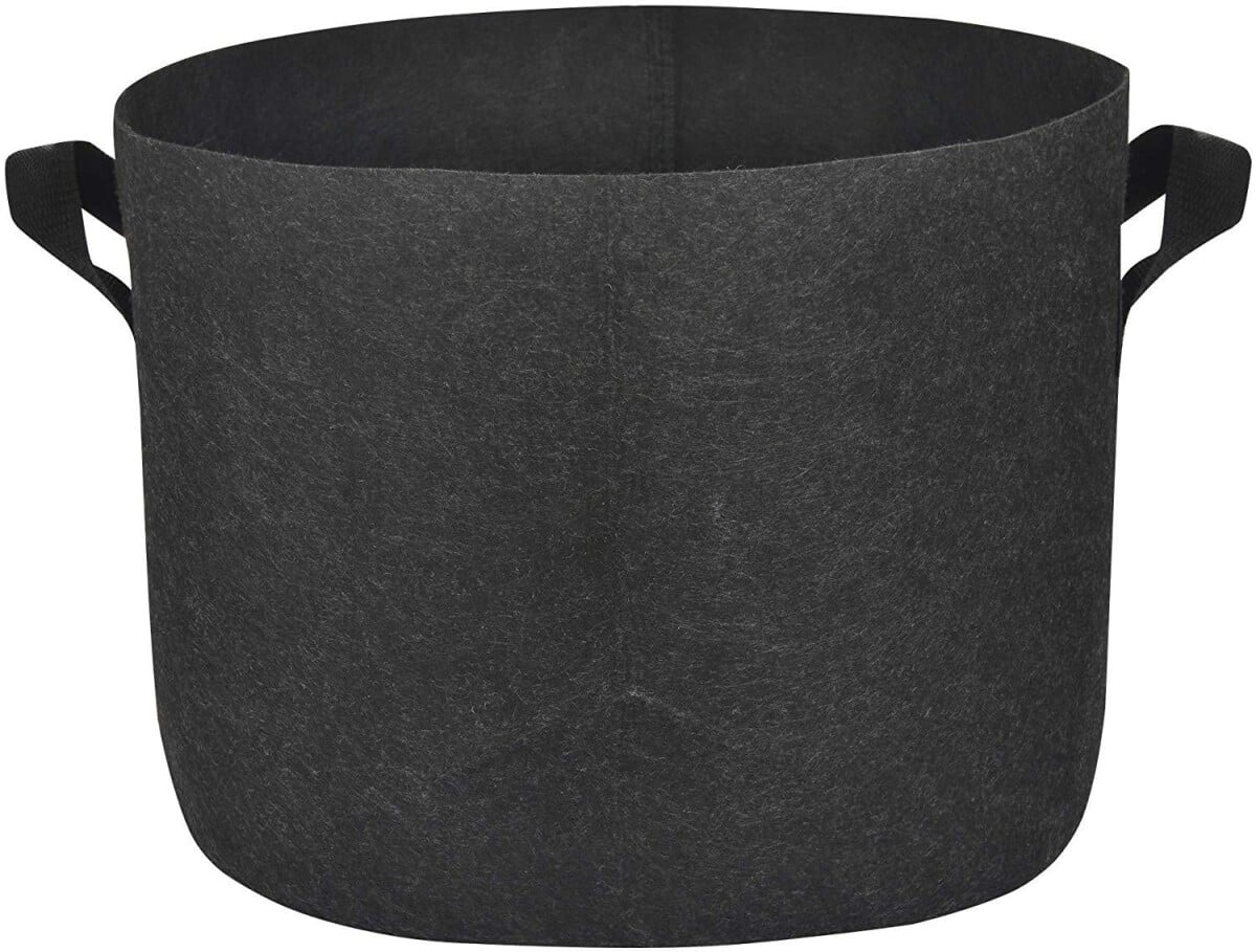 Pflanzenpose med håndtag, planterpose, stofpot, rund urtehave, jungle bag, 3 gallon - 11 liter