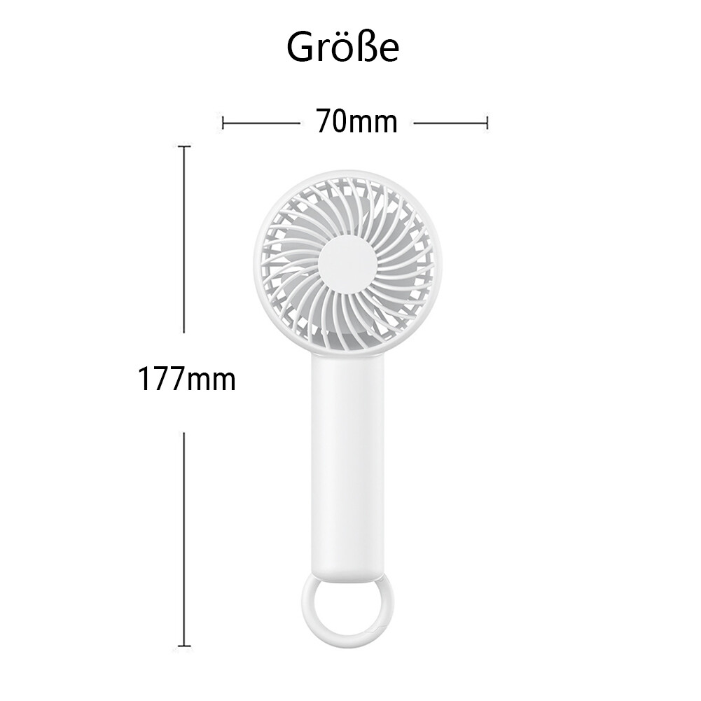 Multifunktionel håndventilator, bærbar ventilator, vertikal bordventilator, desktop-ventilator, støjsvag ventilator med alpinistspænde