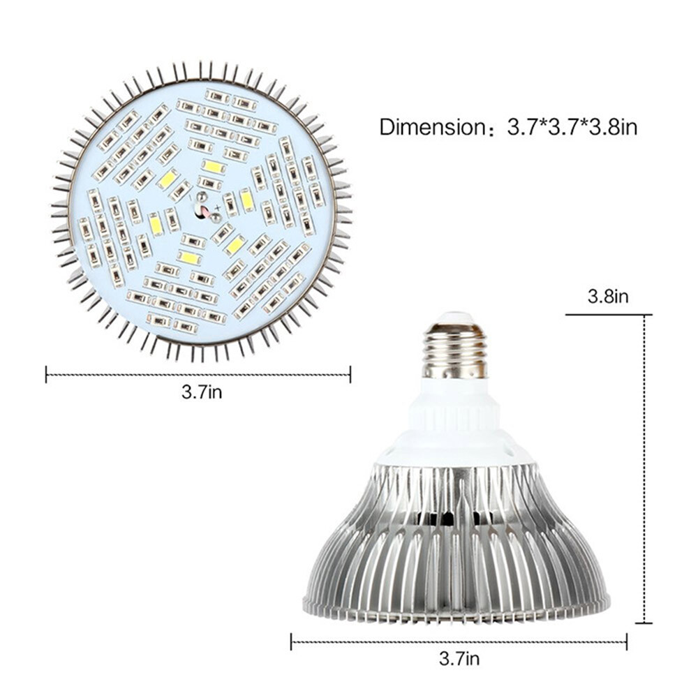 50W Fuldspektralt LED-plantevækstlys 380 nm-780 nm, plante lampe, vækstlampe, grow light, E27