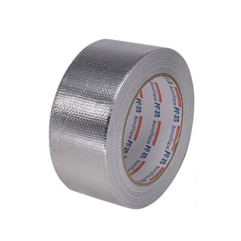 50 mm x 20 m Glasfiberstof Aluminiumfolie tape med beskyttelsespapir, selvklæbende folie