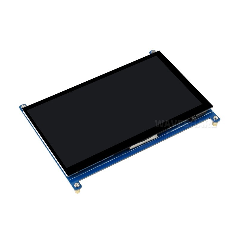 Waveshare 7 Zoll Kapazitiver Touchscreen LCD-Display 1024x600 HDMI til Raspberry Pi Windows