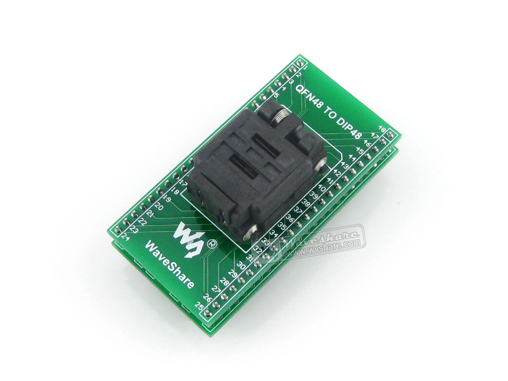 Plastronics QFN48 til DIP48 programmeringsadapter til QFN48, MLF48, MLP48 pakke