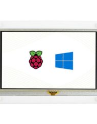 WaveShare 5-tommers resistiv berøringsskærm LCD (B) med tofarvet kabinet 800x480 HDMI