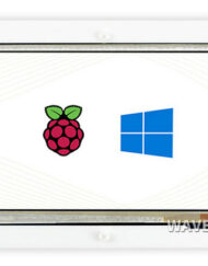 WaveShare 7-tommers kapacitivt touchskærm LCD (B) med tofarvet kabinet, 800×480 HDMI til Raspberry Pi/Windows