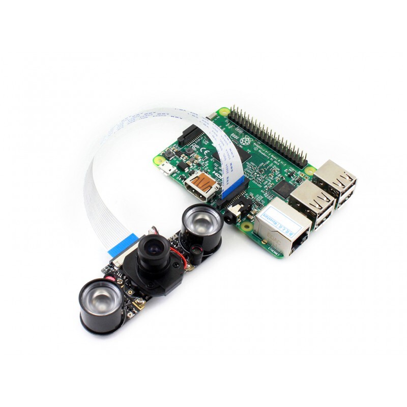 Waveshare IR-CUT Kamera 5 MP OV5647 understøtter natvision til Raspberry Pi