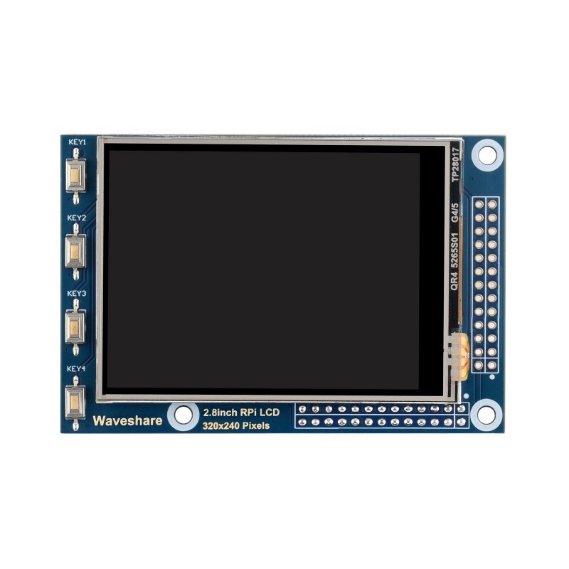 WaveShare 2,8 Zoll RPi LCD (A) 320x240 Resistiv berøringsskærm til Raspberry Pi