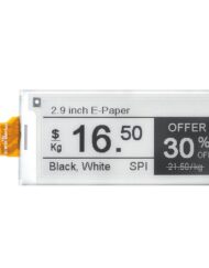 2,9 Zoll 296x128 E-Ink E-Paper rå displaypanel SPI til Raspberry Pi, 1,5 s hurtig opdatering