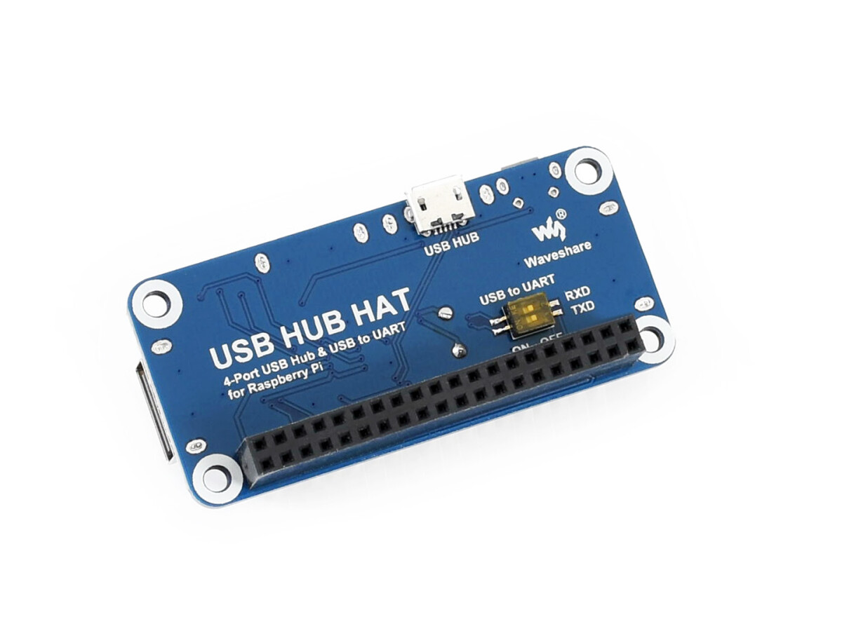Waveshare 4-Port USB HUB HAT til Raspberry Pi Zero / Zero W / Zero 2W