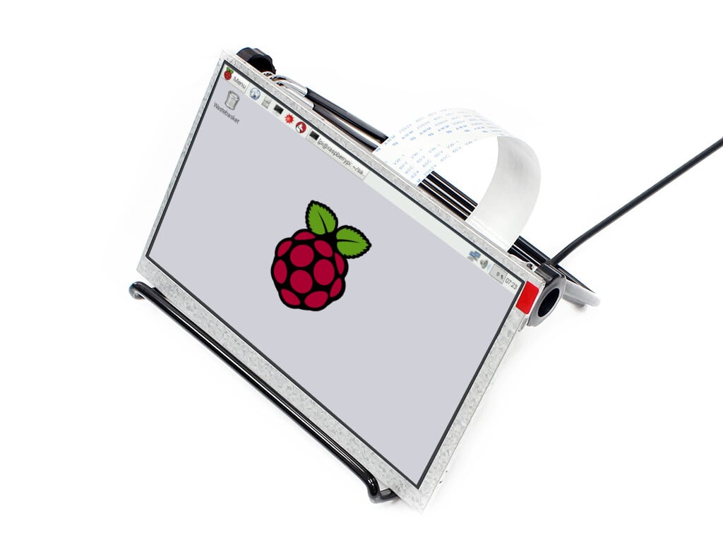 Waveshare 7 zoll 1024x600 IPS Display DPI-interface uden touch for Raspberry Pi