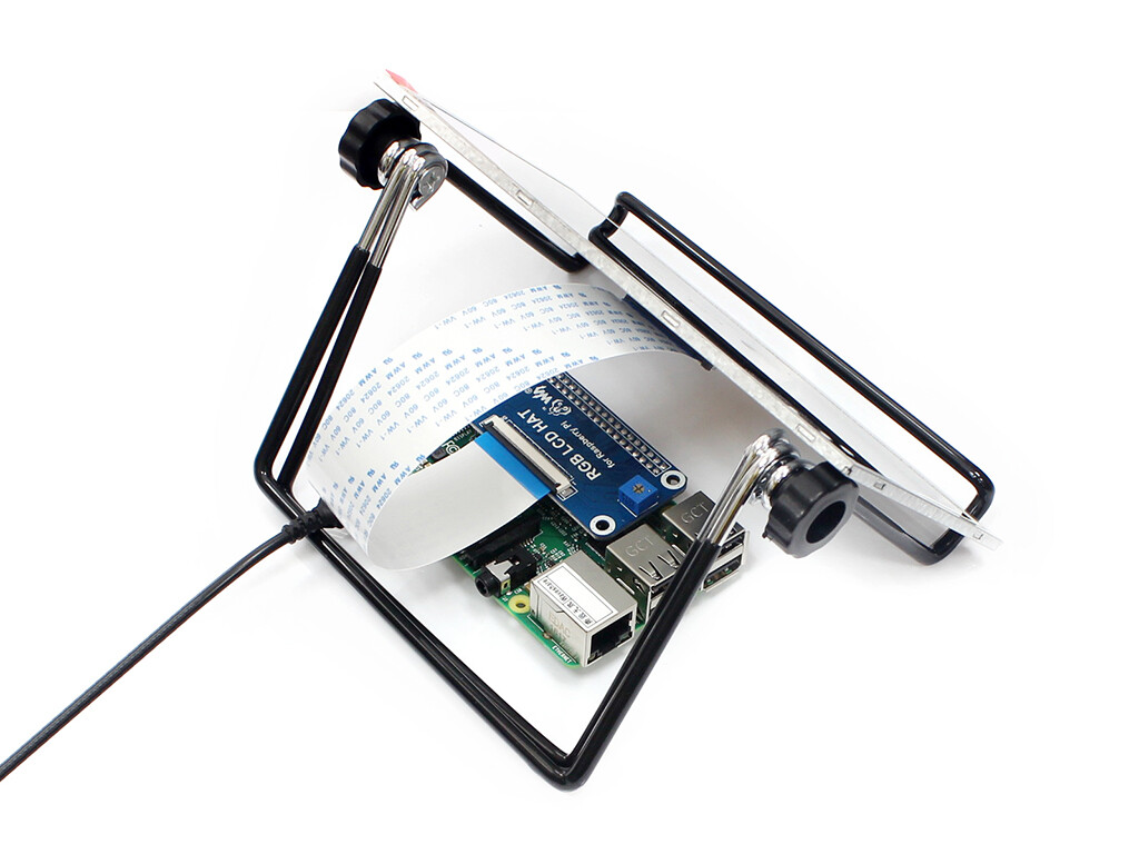 Waveshare 7 zoll 1024x600 IPS Display DPI-interface uden touch for Raspberry Pi