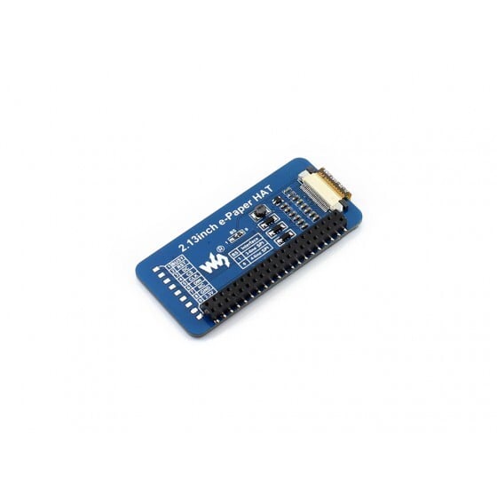 Waveshare 2,13 Zoll 250x122 E-Ink Display HAT til Raspberry Pi SPI