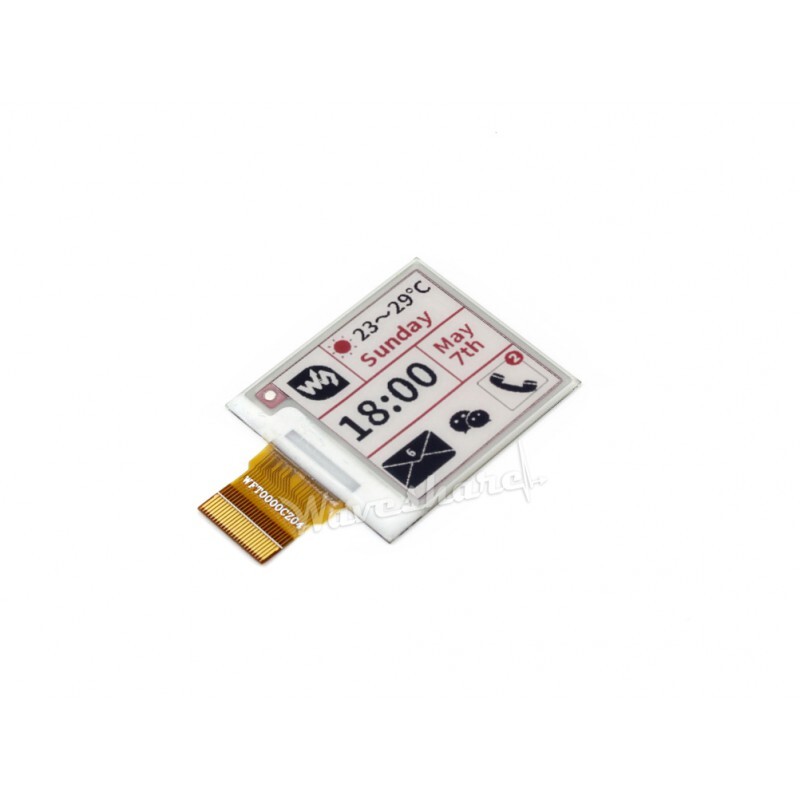 Waveshare 1,54 tommer 200x200 E-Ink E-Paper rå displaypanel trefarvet Arduino