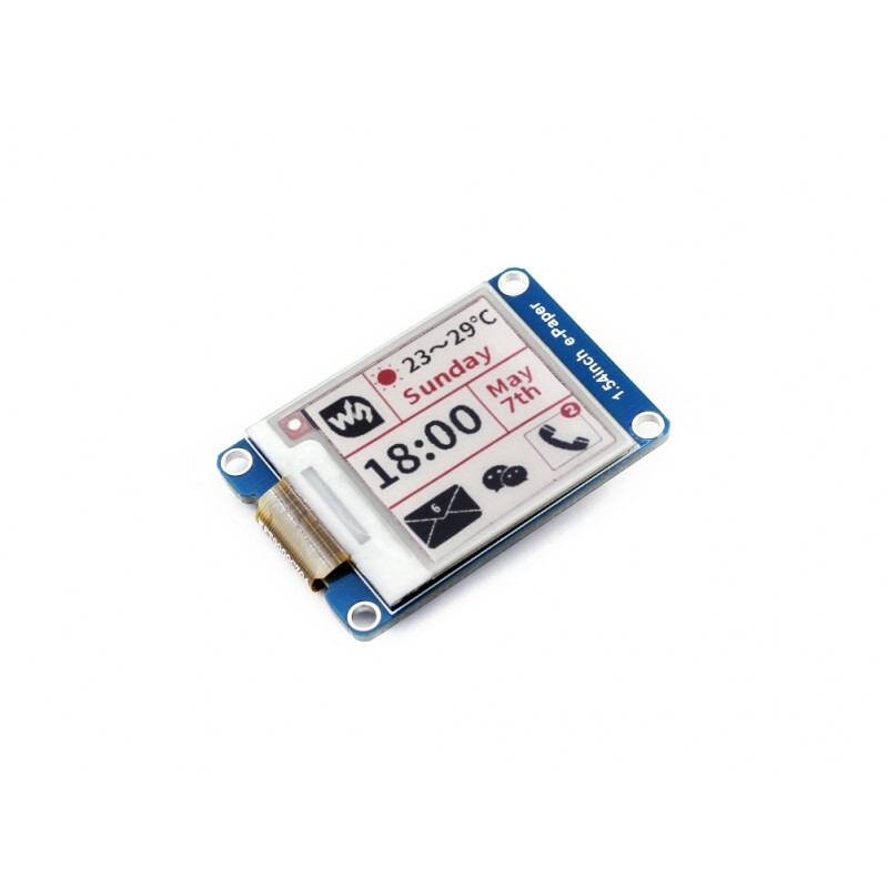 Waveshare 1,54 tommer 200x200 E-Ink E-Paper Display Modul trefarvet Arduino