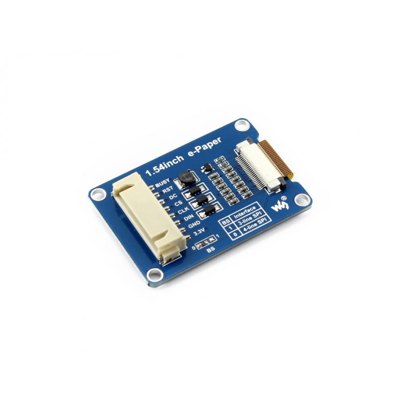 Waveshare 1,54 tommer 200x200 E-Ink E-Paper Display Modul trefarvet Arduino