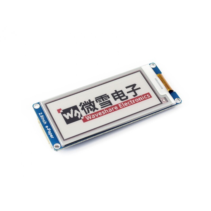 Waveshare 2,9 Zoll 296x128 E-Ink E-Paper Display Modul dreifarvet Arduino