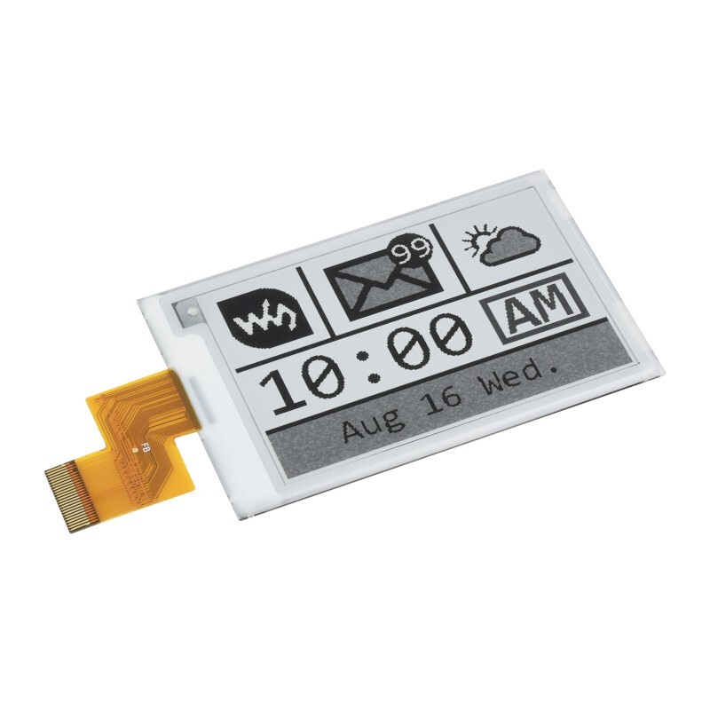Waveshare 2,7 Zoll 264x176 E-Ink E-Paper rå display SPI interface Arduino