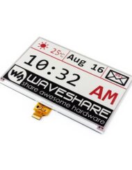 Waveshare 7,5 Zoll E-Paper (B) E-Ink Rohdisplay ohne PCB 800x480 SPI Rød Sort Hvid