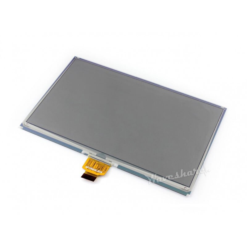 Waveshare 7,5 Zoll E-Paper (B) E-Ink Rohdisplay ohne PCB 800x480 SPI Rød Sort Hvid