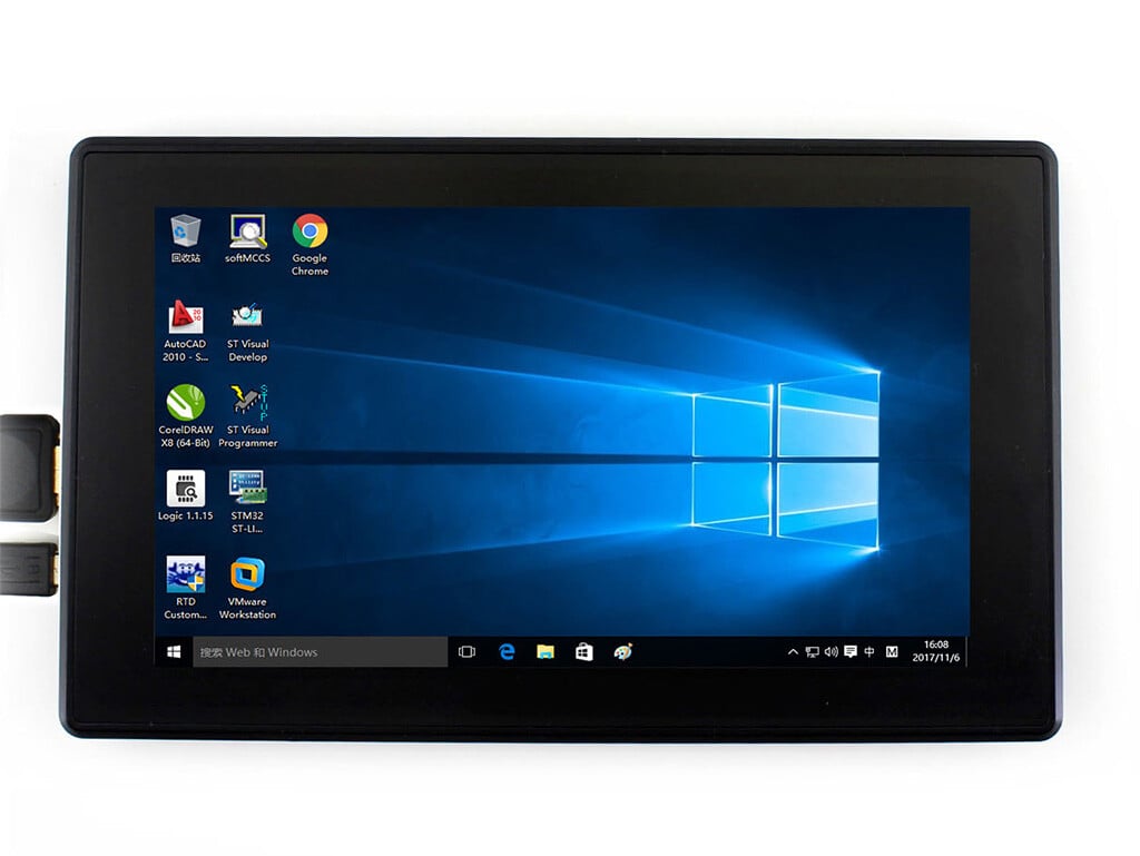 Waveshare 7 zoll 1024x600 HDMI IPS Display Kapazitiver Touch Raspberry Pi Computer-monitor