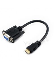 Waveshare Mini HDMI han til VGA hun kabel til 5-13,3 tommer skærme