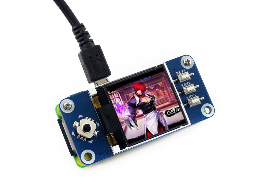 WaveShare 128x128, 1.44 Zoll LCD-display HAT til Raspberry Pi