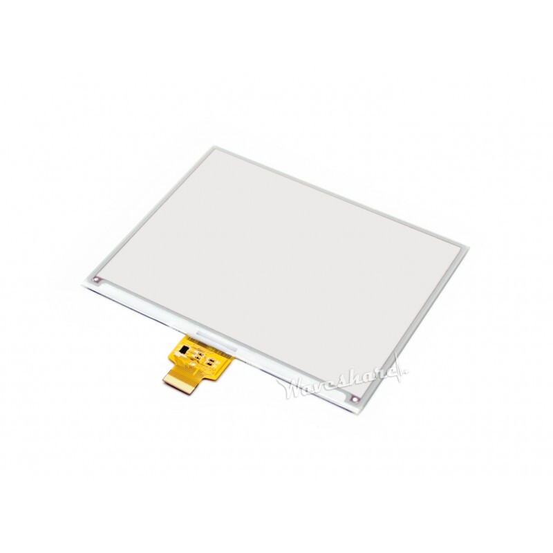 WaveShare 5,83 Zoll E-Ink Rohdisplay 648x448 Rød/Sort/Hvid trefarvet
