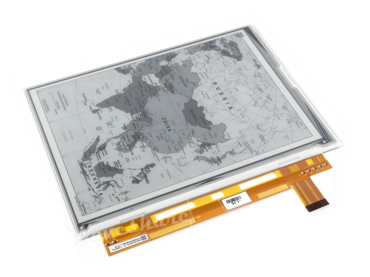 WaveShare 1200x825, 9.7 Zoll E-Ink rådisplay