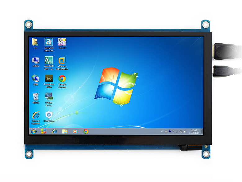 Waveshare 7 zoll Display 1024x600 kapazitiver Touchscreen LCD (H) HDMI IPS