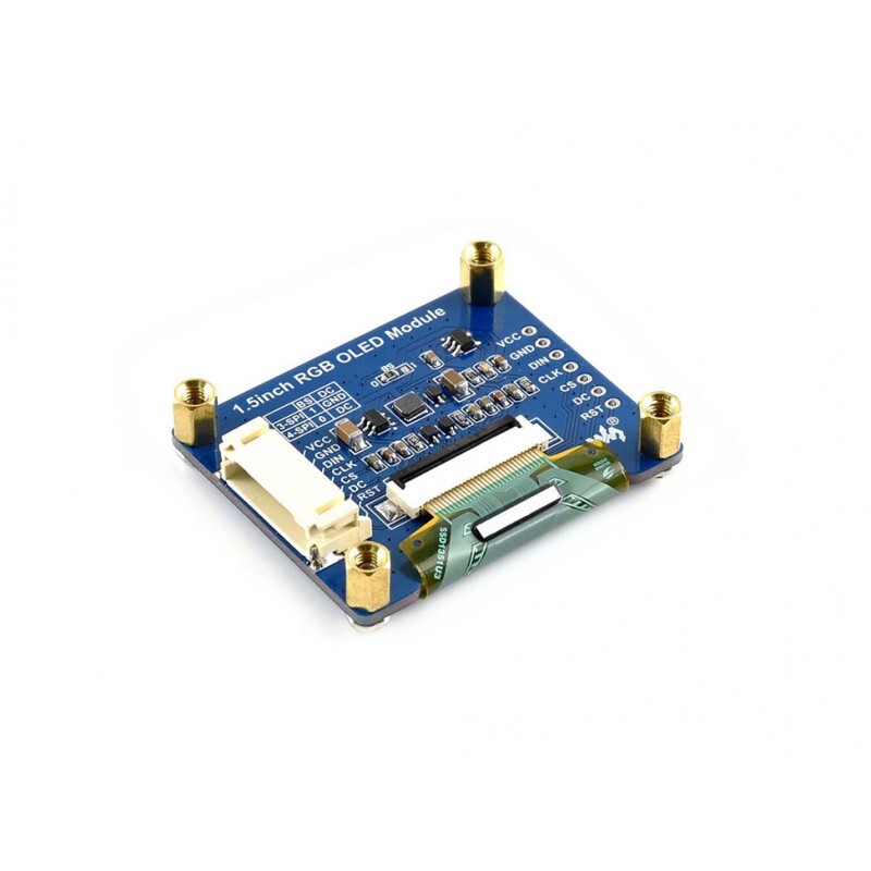 Waveshare 1,5 Zoll RGB OLED Modul OLED-Display-Modul SPI-1,5 Zoll RGB OLED Modul 14747