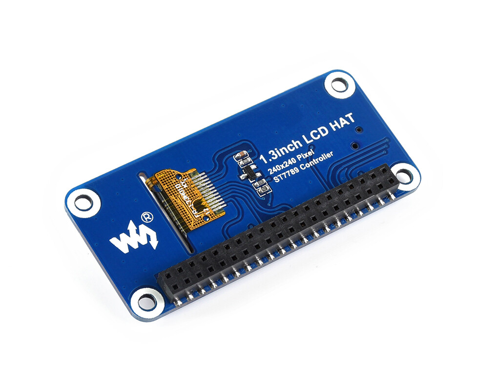 WaveShare 1,3 Zoll 240x240 IPS LCD-display HAT til Raspberry Pi
