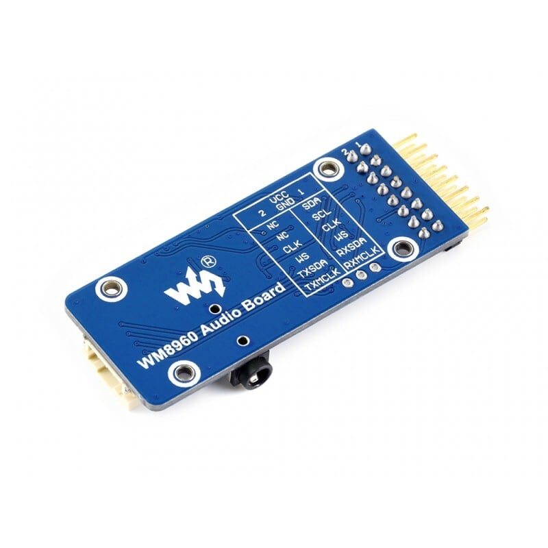 WaveShare WM8960 Stereo CODEC Audio Modul Optag Play MEMS silicium mikrofon