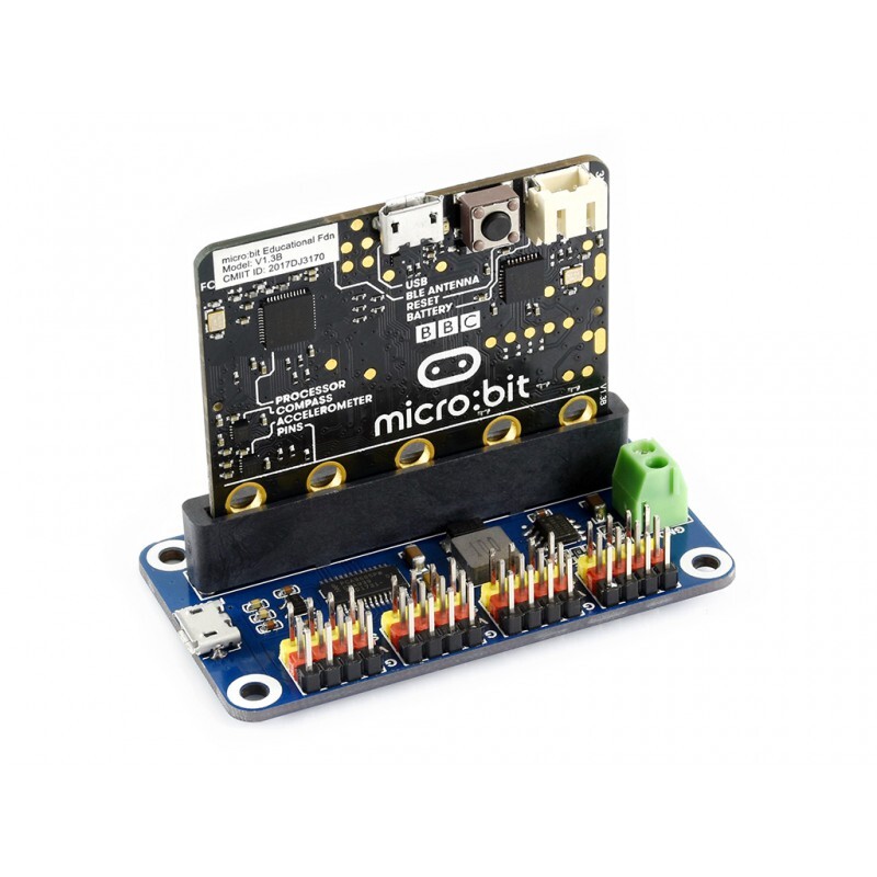 WaveShare Servodriver til micro:bit, 16-kanaler, 12-bit, I2C