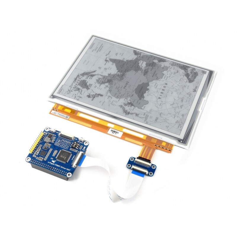 WaveShare 1200x825, 9.7 Zoll E-Ink display HAT til Raspberry Pi