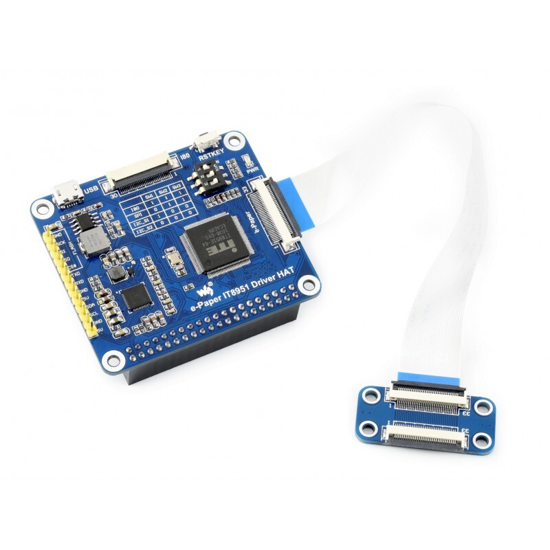 WaveShare 1200x825, 9.7 Zoll E-Ink display HAT til Raspberry Pi
