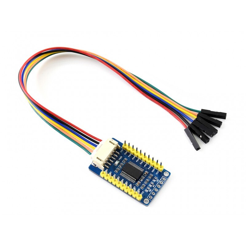 WaveShare MCP23017 IO-udvidelsesplade, udvider 16 I/O-pins