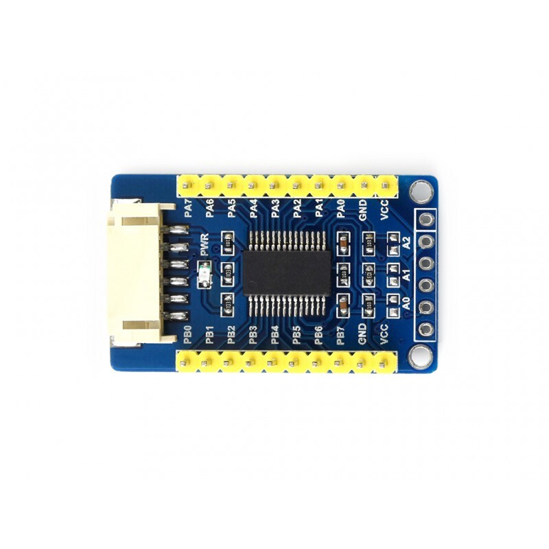 WaveShare MCP23017 IO-udvidelsesplade, udvider 16 I/O-pins