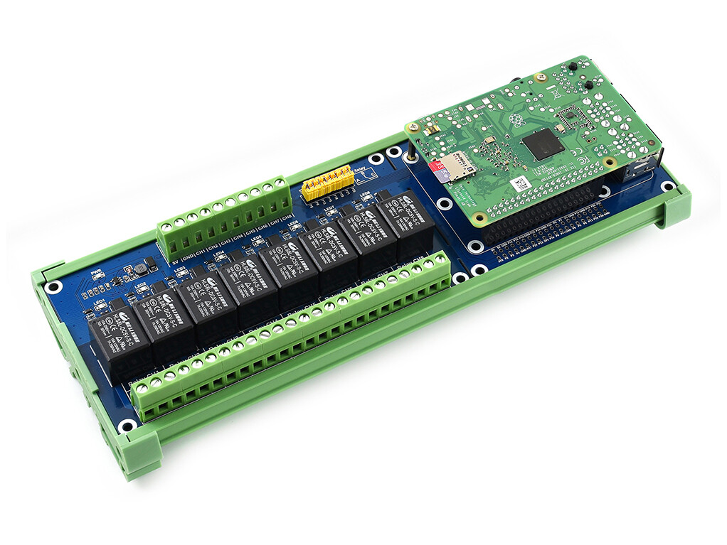 WaveShare 8-kanals relæudvidelsesplade til Raspberry Pi Jetson Nano
