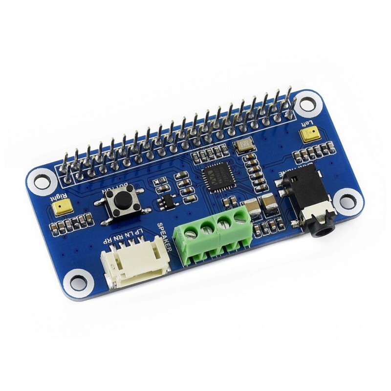 WaveShare WM8960 Hi-Fi lydkort HAT til Raspberry Pi, Stereo CODEC, Afspil/Optag