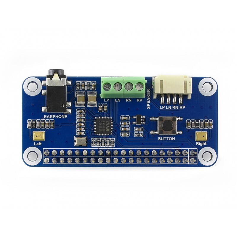 WaveShare WM8960 Hi-Fi lydkort HAT til Raspberry Pi, Stereo CODEC, Afspil/Optag