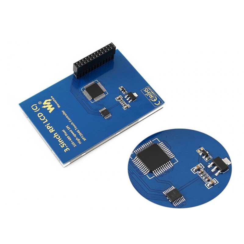 Waveshare 3,5 Zoll RPi LCD (C) 480x320 125 MHz Hochgeschwindigkeits-SPI