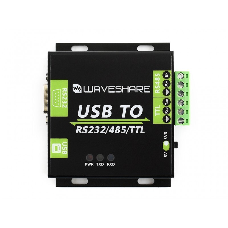 WaveShare USB TO RS232 RS485 TTL Industrielt isoleret converter
