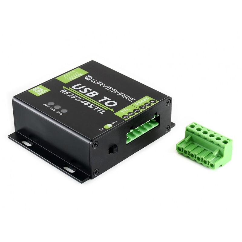 WaveShare USB TO RS232 RS485 TTL Industrielt isoleret converter